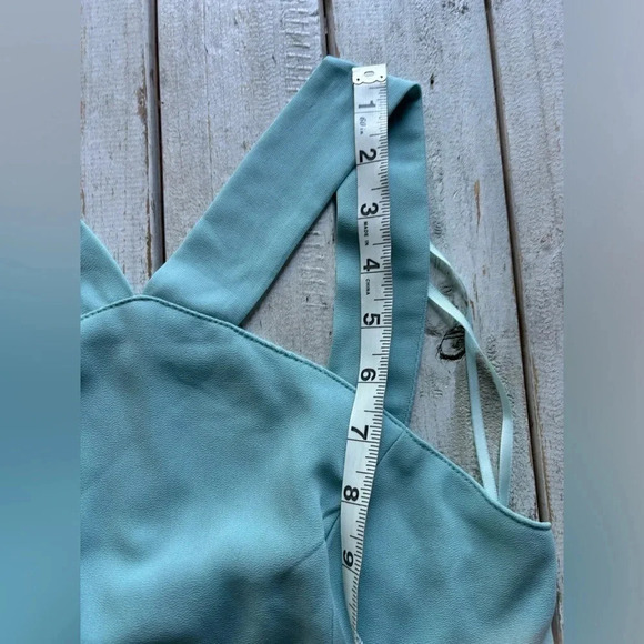 Lulu’s, cross back, teal, polyester, strappy, size small - Picture 5 of 12